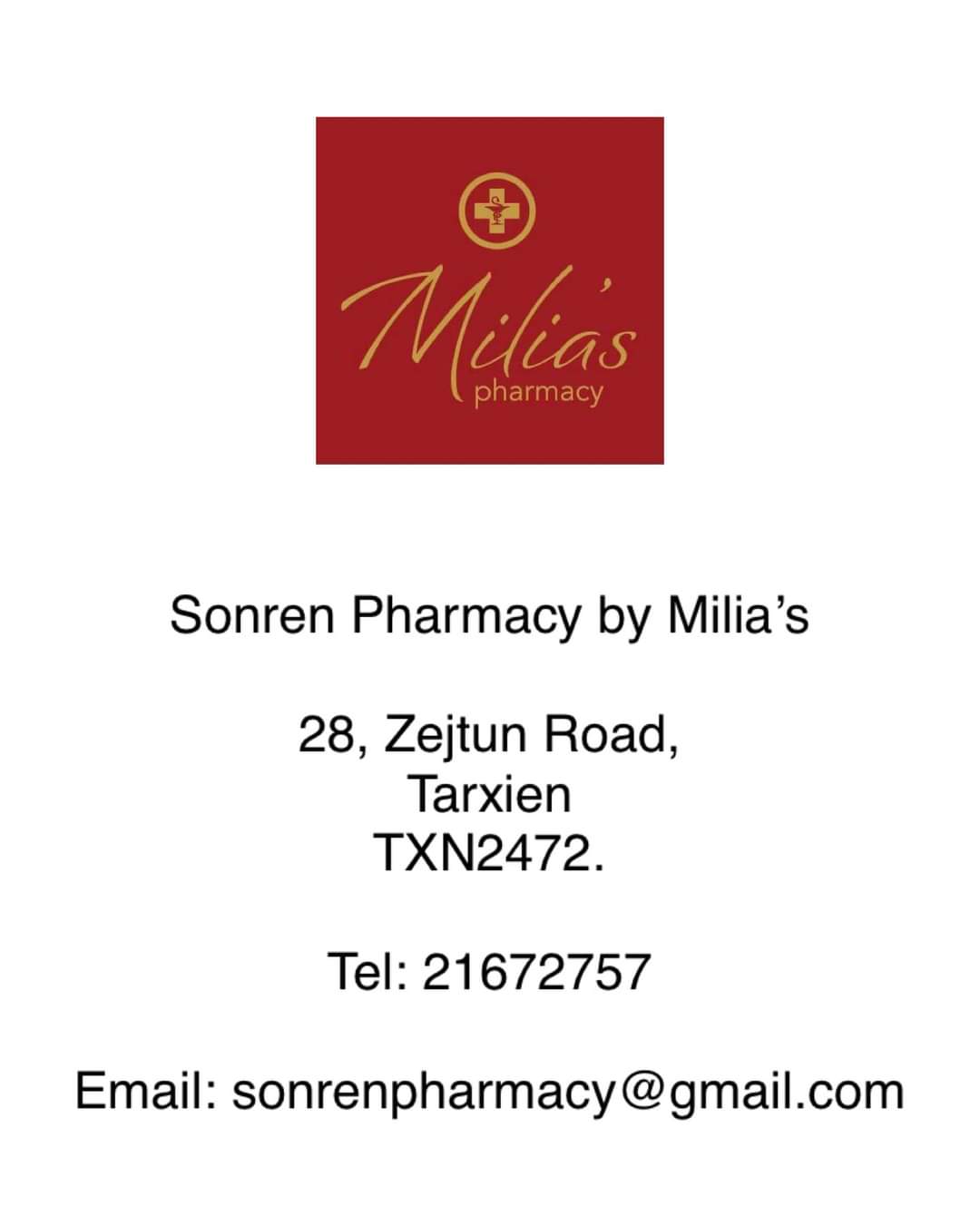 Sonren Pharmacy By Milia’s