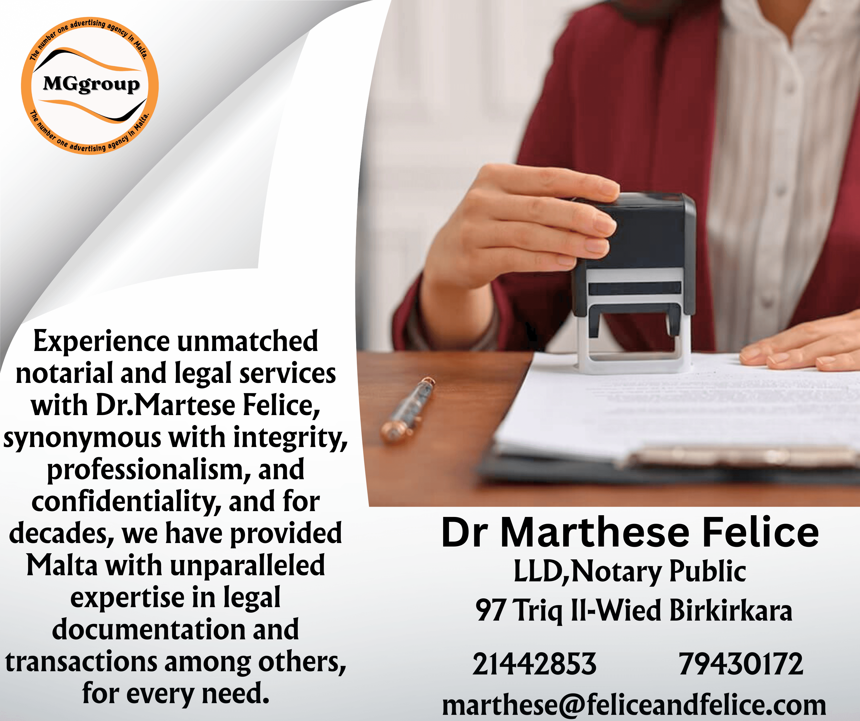 Dr Marthese Felice Notary Public