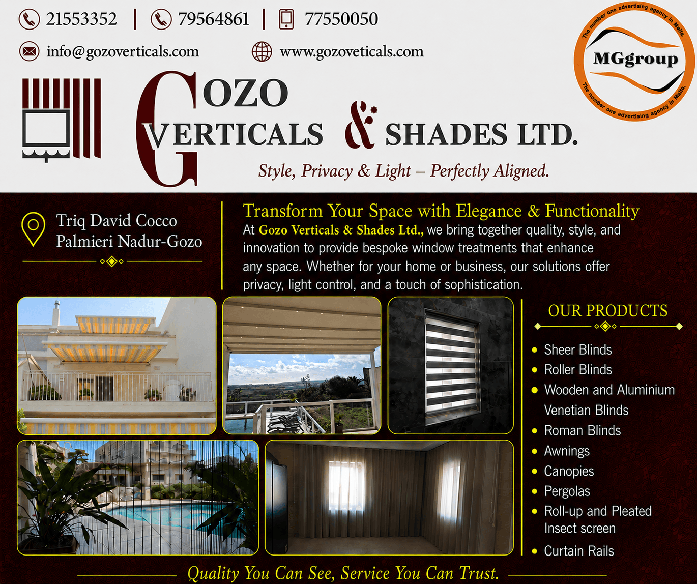 Gozo Verticals & Shades